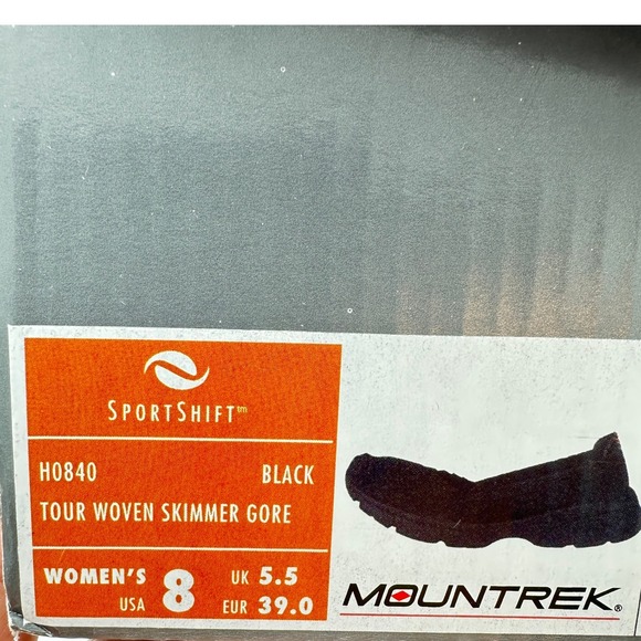 Mountrek SportShift Tour Woven‎ Skimmer Gore Black Comfort Slip On Shoes SZ 8 - Picture 11 of 12
